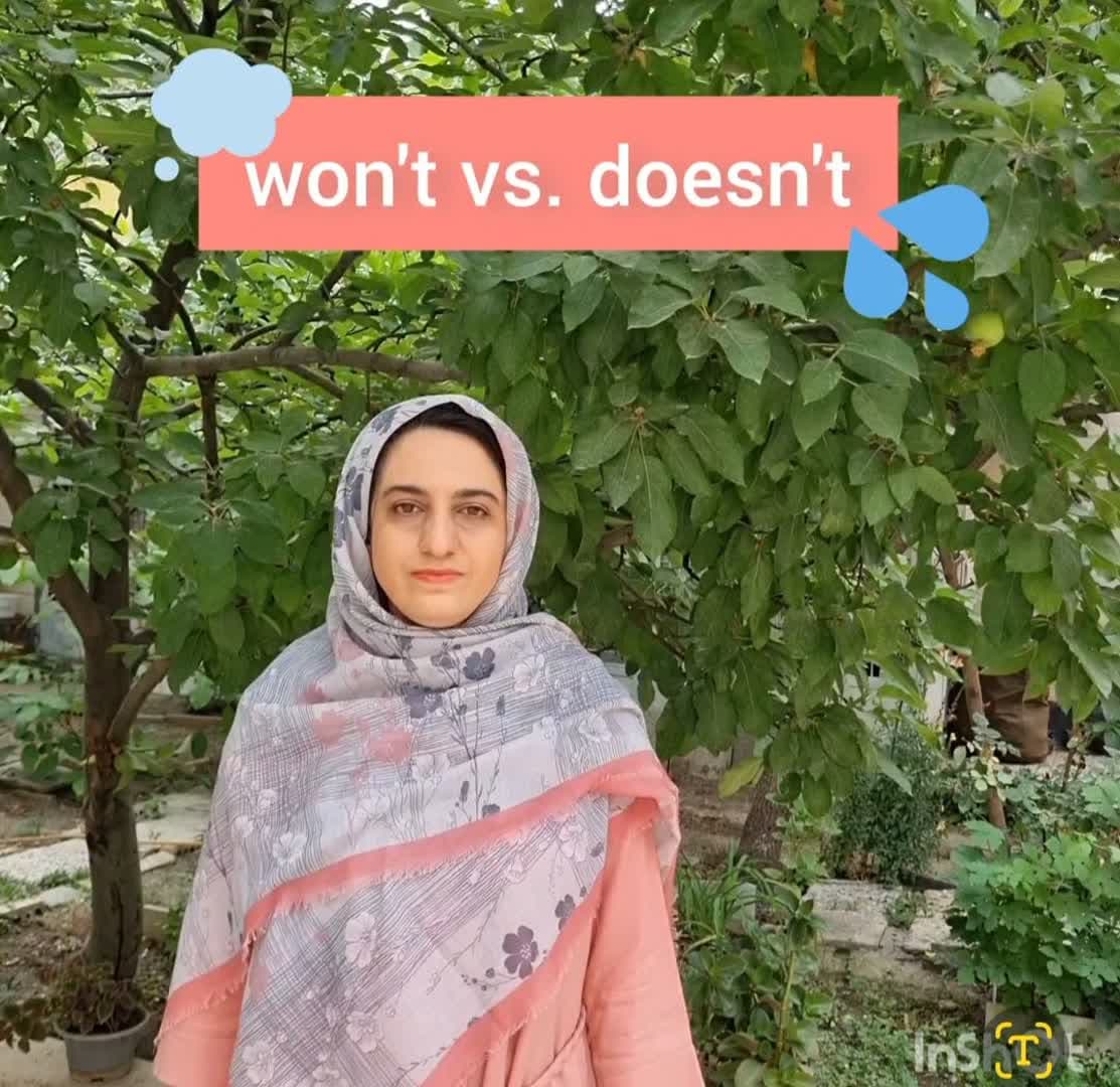 won't vs. doesn't